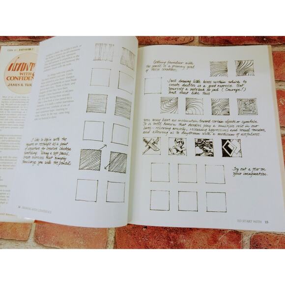 Drawing With Confidence Vtg 1984‎ James R Turner 1st Ed HC Art Instruction - Picture 3 of 16